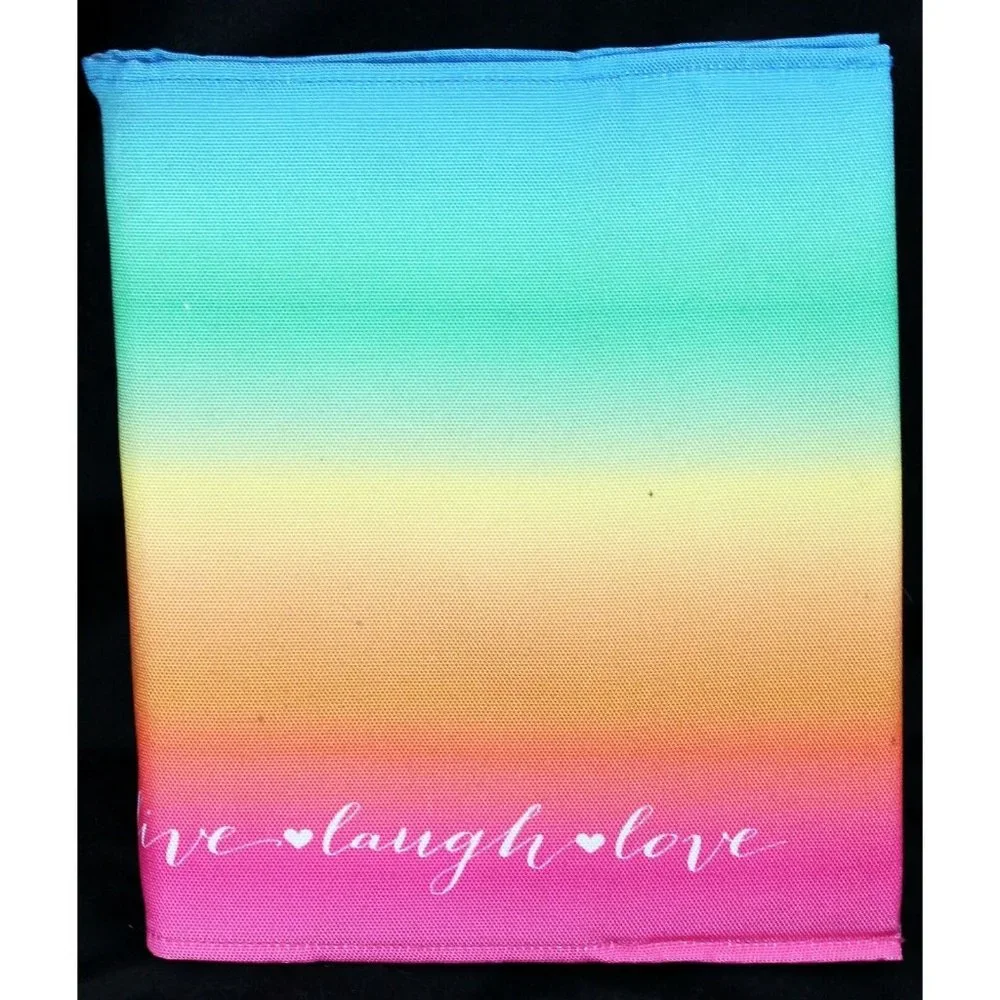 Recollections Fitness and Nutrition Planner Rainbow Colored 4 Ring Calendar Note